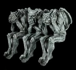 Gargoyle Kantenhocker 3er Set - Nichts Böses -FIGUREN Verkäufe 10224 2 gargoyles 2 1280x1280