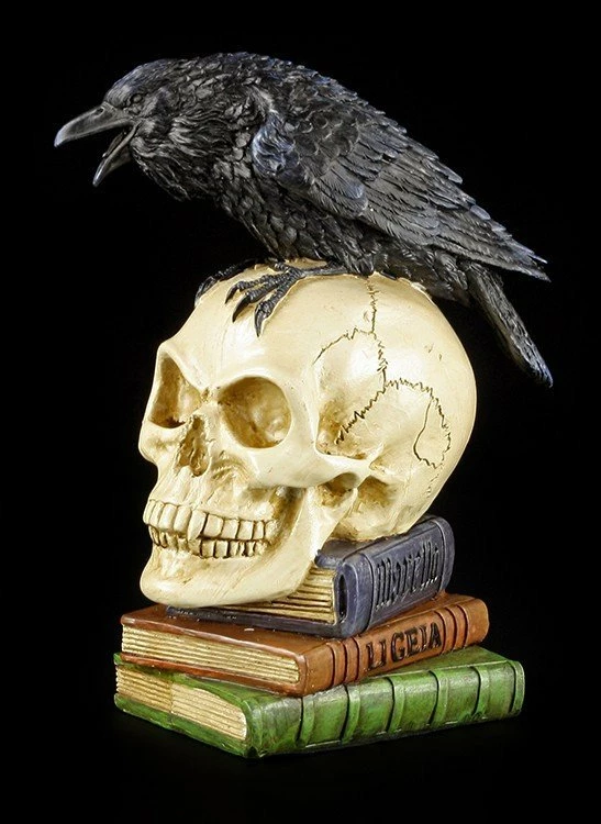 Alchemy The Vault - Rabe Auf Totenkopf - Poes Raven 3 Alchemy The Vault - Rabe Auf Totenkopf - Poes Raven