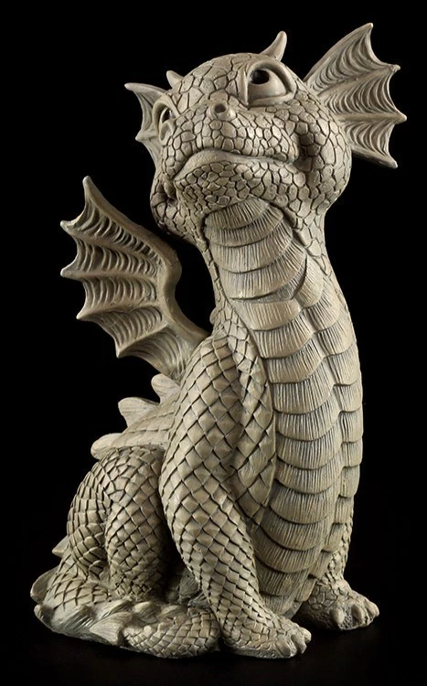 Garten Figur - Drache Schaut Nach Oben 4 Garten Figur - Drache Schaut Nach Oben – Bild 2
