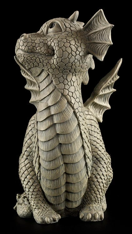 Garten Figur - Drache Schaut Nach Oben 5 Garten Figur - Drache Schaut Nach Oben – Bild 3