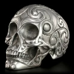 Totenkopf - Tribal Skull Silberfarben Mittel -FIGUREN Verkäufe 13671 2 totenkopf tribal silber 2 1280x1280