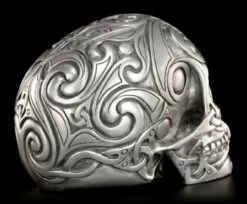 Totenkopf - Tribal Skull Silberfarben Mittel -FIGUREN Verkäufe 13671 6 totenkopf tribal silber 6 1280x1280