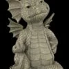 Gartenfigur - Ungezogener Drache Zeigt Mittelfinger