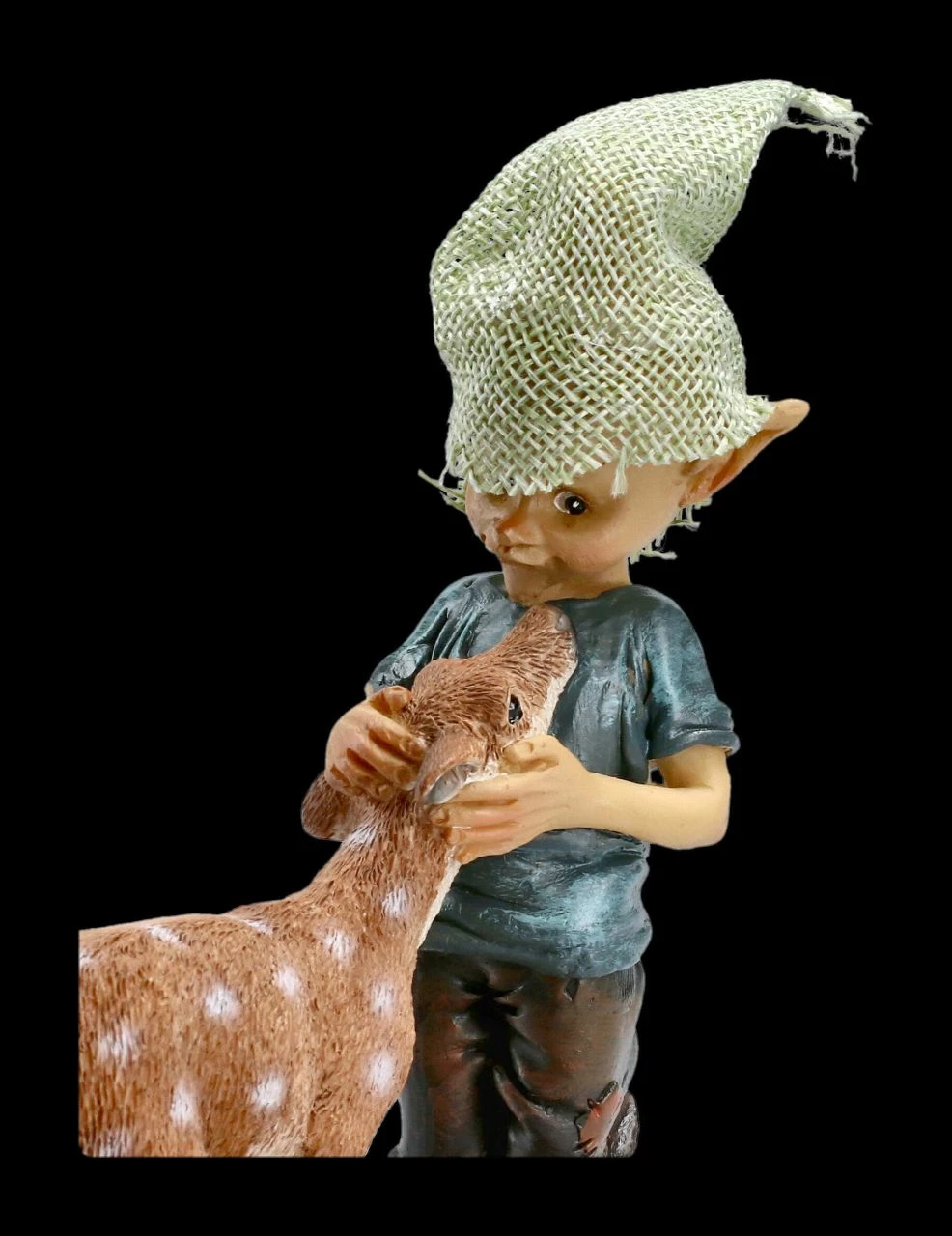 Pixie Kobold Figur Mit Rehkitz - Bambi Und Ich 11 Pixie Kobold Figur Mit Rehkitz - Bambi Und Ich – Bild 9