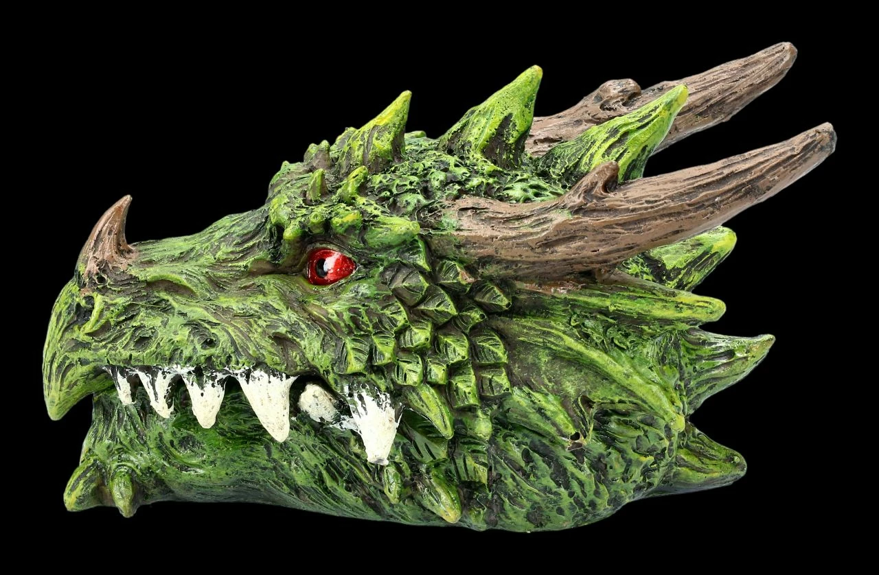 Schatulle - Grüner Drachenkopf 6 Schatulle - Grüner Drachenkopf – Bild 4