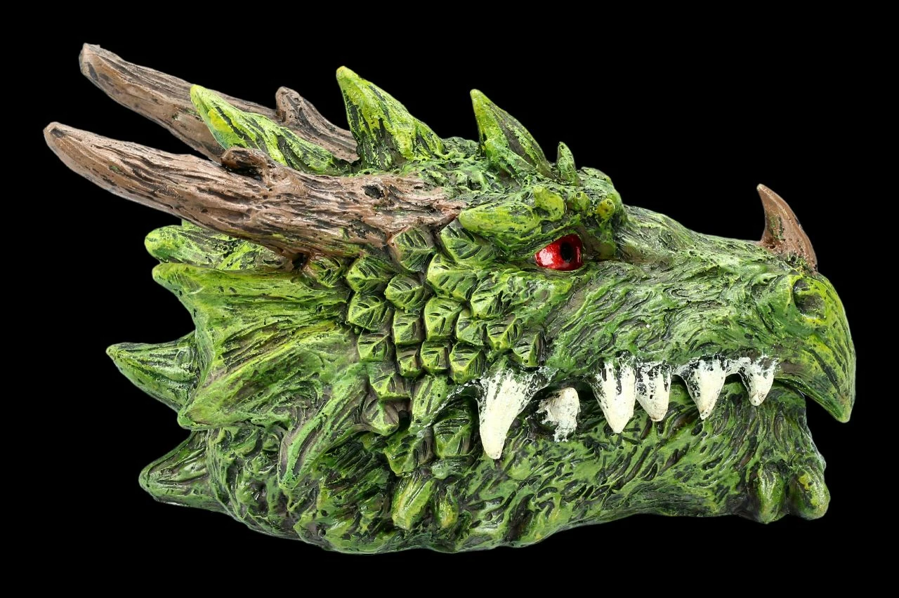 Schatulle - Grüner Drachenkopf 8 Schatulle - Grüner Drachenkopf – Bild 6