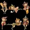 Pixie Kantenhocker - 6er Set -FIGUREN Verkäufe 2D Ersastzbilder KS3237 komplett 1280x1280
