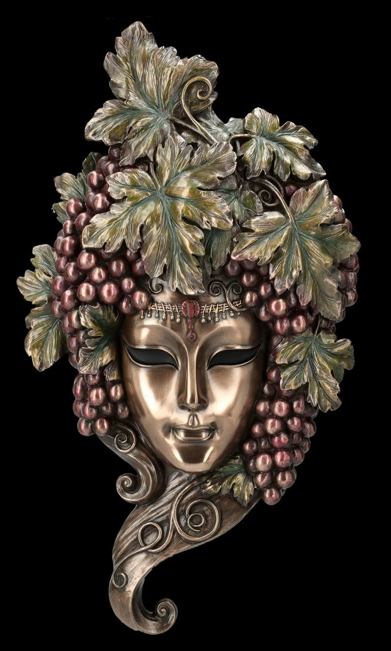 Venezianische Maske Bronziert - Bacchus 3 Venezianische Maske Bronziert - Bacchus