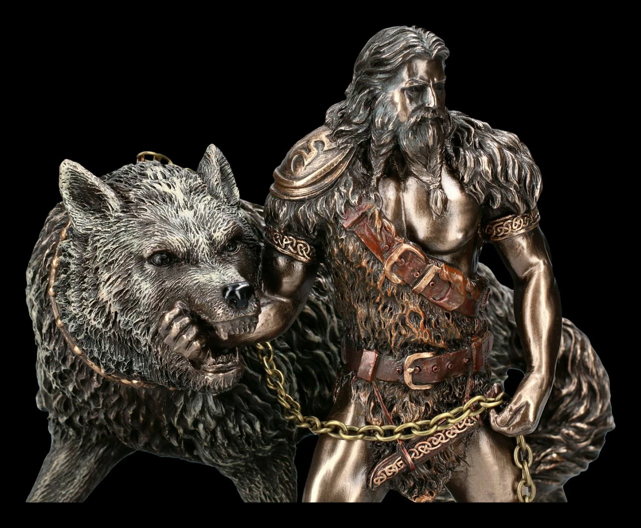 Tyr Figur Mit Fenriswolf - Gott Des Kampfes 9 Tyr Figur Mit Fenriswolf - Gott Des Kampfes – Bild 7