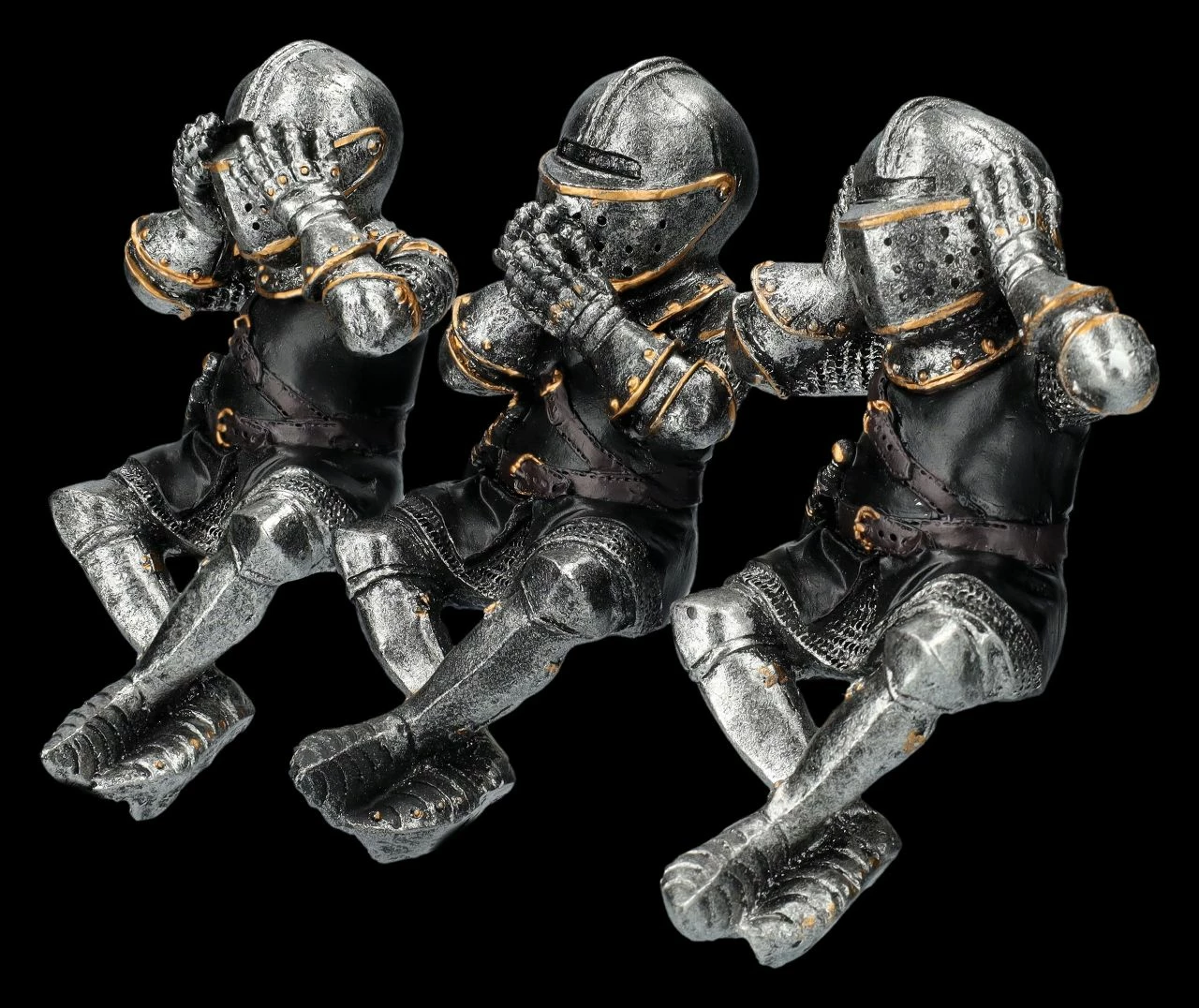 Ritter Figuren Kantenhocker - Nichts Böses 5 Ritter Figuren Kantenhocker - Nichts Böses – Bild 3