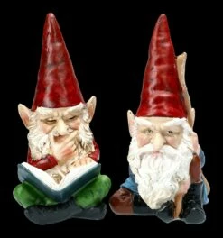 Zwergen Figuren Set Mit Buch Und Stock