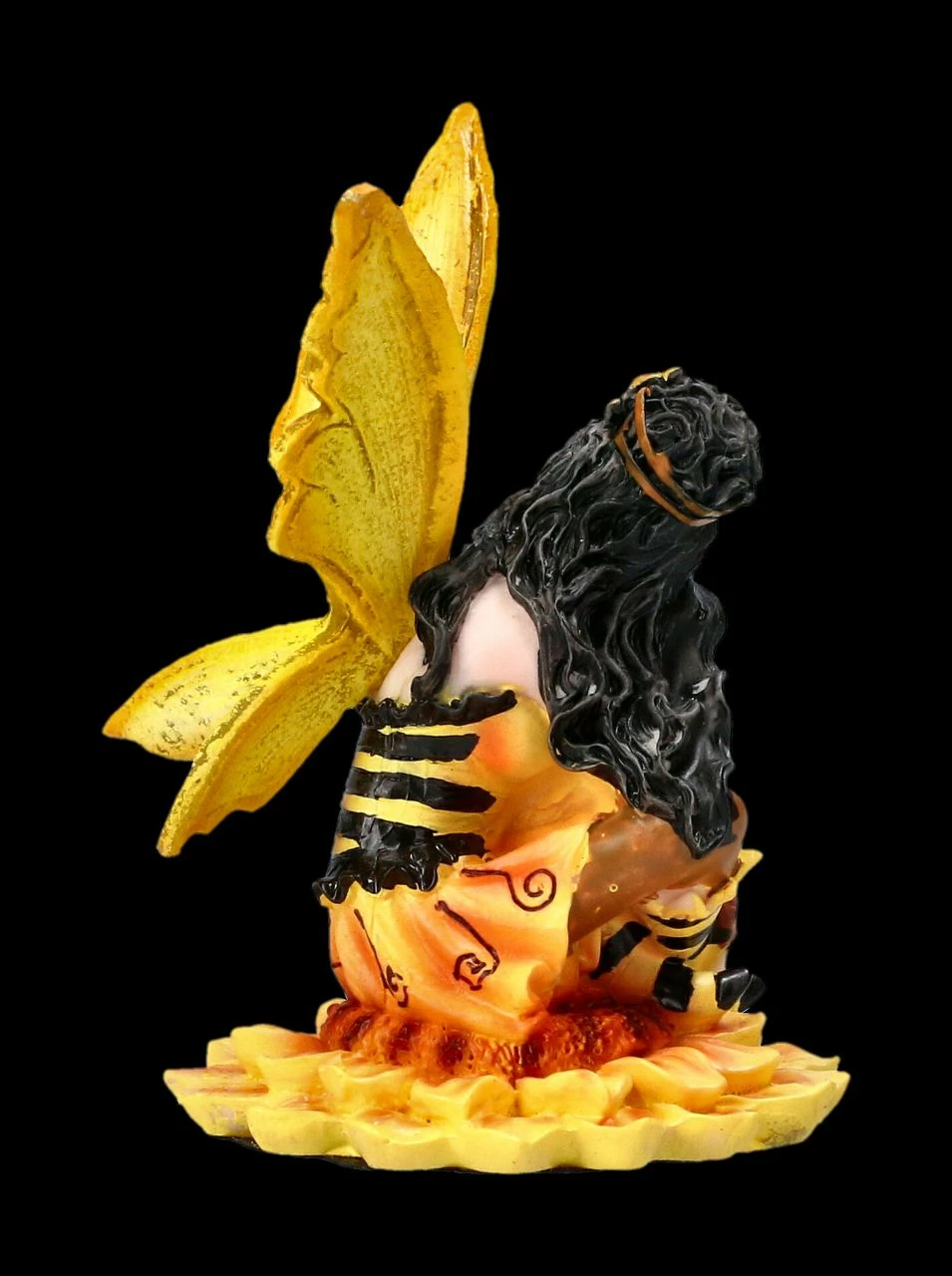 Elfen Figur - Mini Fee Auf Sonnenblume 6 Elfen Figur - Mini Fee Auf Sonnenblume – Bild 4