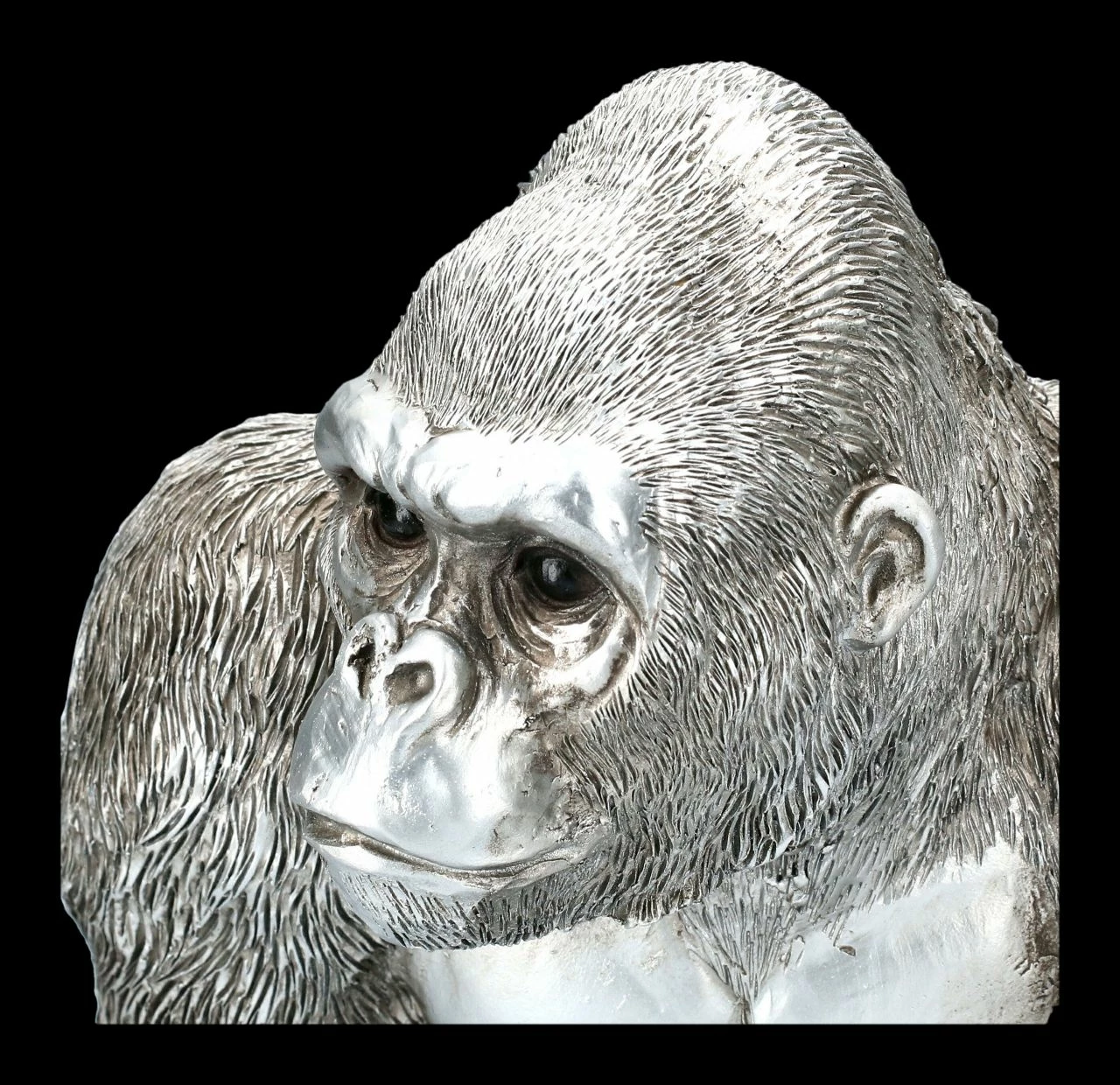 Affen Figur - Gorilla Antik Silber 9 Affen Figur - Gorilla Antik Silber – Bild 7