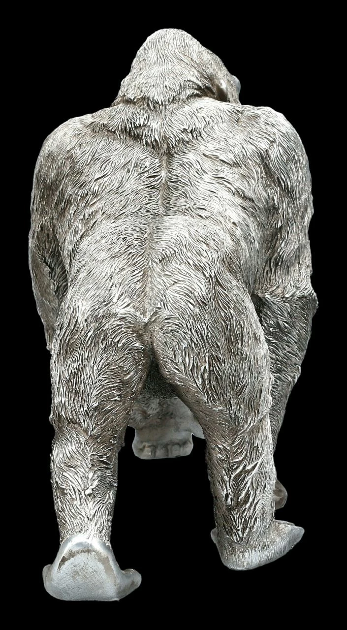 Affen Figur - Gorilla Antik Silber 8 Affen Figur - Gorilla Antik Silber – Bild 6