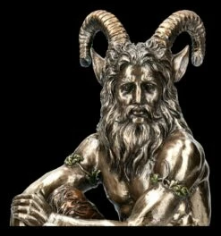 Pan Figur - Auf Stein Sitzend Mit Pan Flöte -FIGUREN Verkäufe 2D FS12733 Pan Figur Auf Stein sitzend mit Pan Floete 3 1280x1280