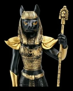 Ägyptische Krieger Figur - Bastet - Schwarz Gold -FIGUREN Verkäufe 2D FS12910 Aegyptische Krieger Figur Bastet Schwarz Gold 3 1280x1280