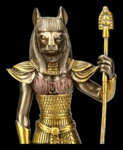 Ägyptische Krieger Figur - Bastet - Bronziert -FIGUREN Verkäufe 2D FS12911 Aegyptische Krieger Figur Bastet Bronziert 3 1280x1280