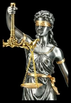Mittlere Justitia Figur - Göttin Der Gerechtigkeit - Silber Gold -FIGUREN Verkäufe 2D FS13452 Mittlere Justitia Figur Goettin der Gerechtigkeit silber gold 7 1280x1280