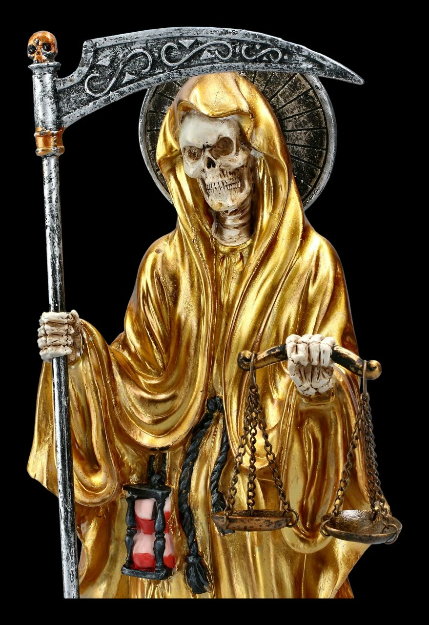 Santa Muerte Figur - Goldfarben 8 Santa Muerte Figur - Goldfarben – Bild 6