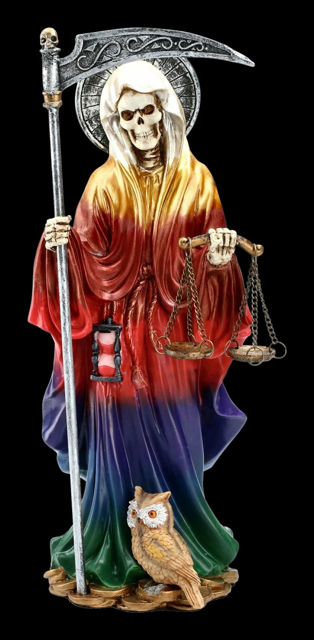 Santa Muerte Figur - Regenbogenfarben 4 Santa Muerte Figur - Regenbogenfarben – Bild 2