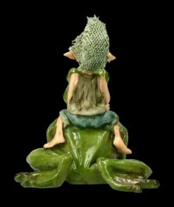 Pixie Kobold Figur Reitet Auf Frosch - Und Hopp....! -FIGUREN Verkäufe 2D FS14137 Ersatzfotos Pixie 814 076 6 1280x1280