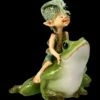 Pixie Kobold Figur Reitet Auf Frosch - Und Hopp....! -FIGUREN Verkäufe 2D FS14137 Ersatzfotos Pixie 814 076 8 1280x1280
