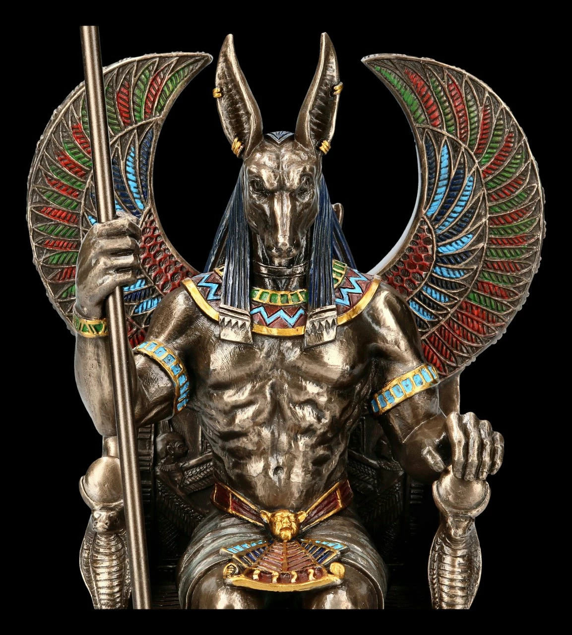 Anubis Figur Sitzend Auf Thron 9 Anubis Figur Sitzend Auf Thron – Bild 7