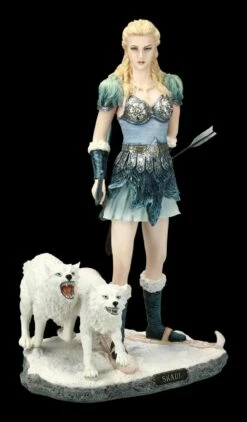 Skadi Figur Mit Wölfen - Nordische Winter Göttin 16 Skadi Figur Mit Wölfen - Nordische Winter Göttin -FIGUREN Verkäufe 2D FS16165 Skadi Figur mit Woelfen Nordische Winter Goettin 1 1280x1280