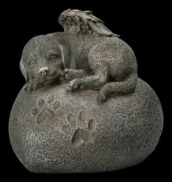 Tier Urne - Hunde-Engel Auf Herz In Steinoptik -FIGUREN Verkäufe 2D FS18972 Ersatzbilder 6 1280x1280
