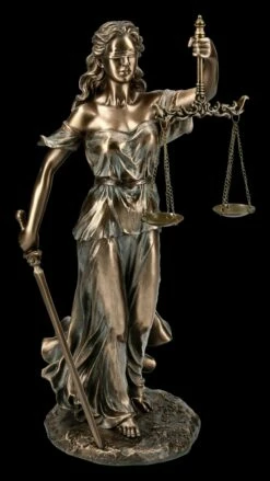 Themis Figur - Justitia Göttin Mit Schwert Und Waage