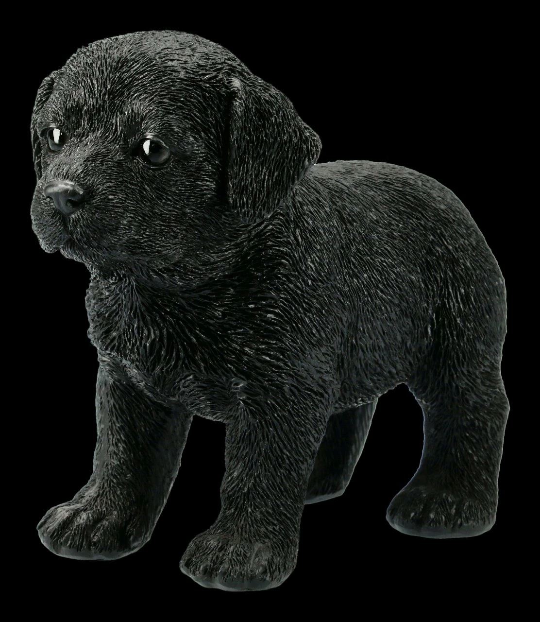Hunde Figur - Schwarzer Labrador Welpe 3 Hunde Figur - Schwarzer Labrador Welpe