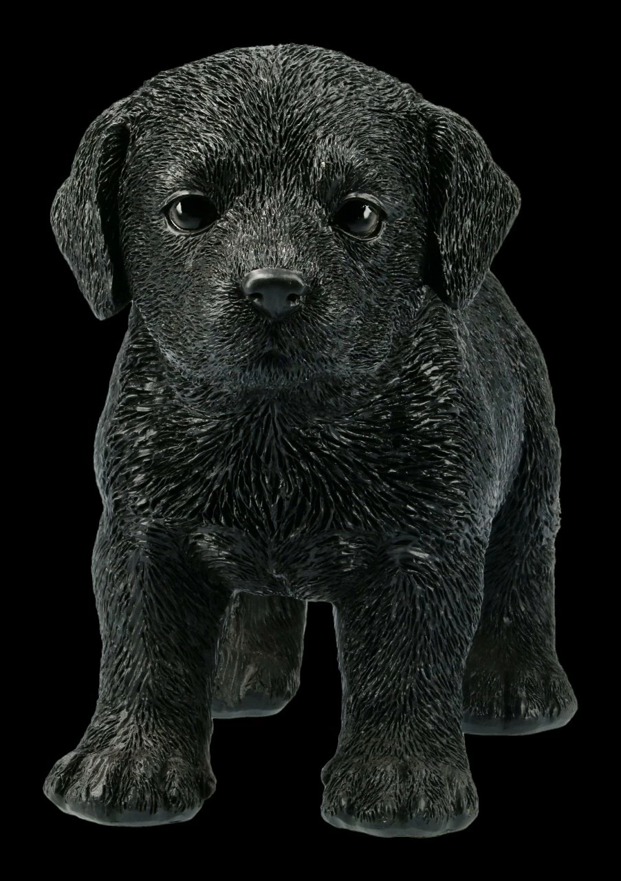 Hunde Figur - Schwarzer Labrador Welpe 4 Hunde Figur - Schwarzer Labrador Welpe – Bild 2