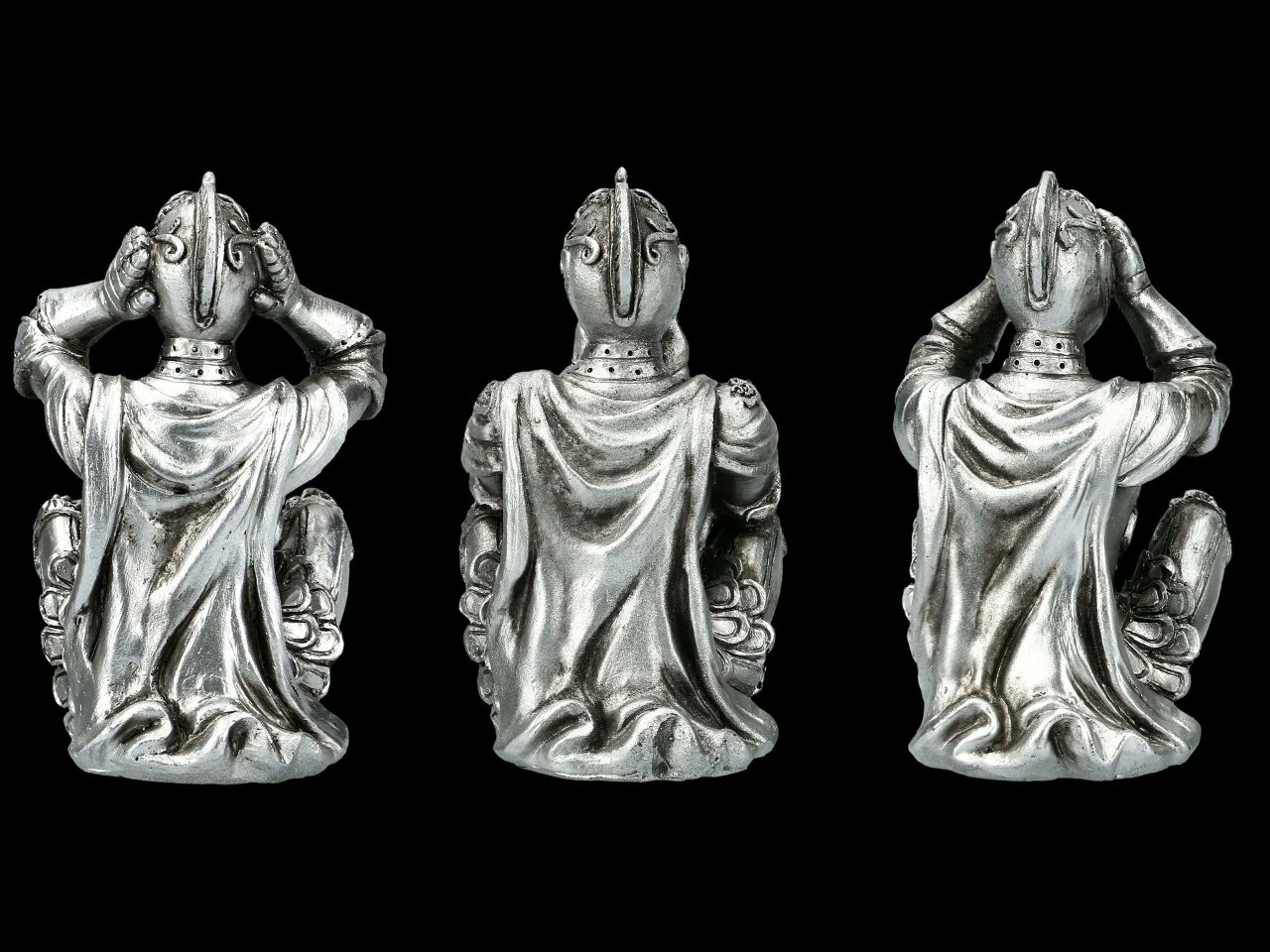 Sitzende Ritter Figuren - Nichts Böses 6 Sitzende Ritter Figuren - Nichts Böses – Bild 4