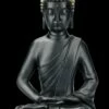 Schwarze Buddha Figur - Lotussitz -FIGUREN Verkäufe 2D FS21816 Schwarze Buddha Figur Sitzend 1 1280x1280