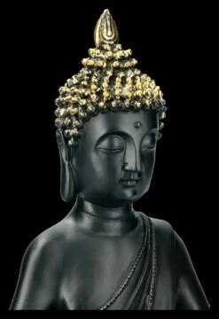 Schwarze Buddha Figur - Lotussitz -FIGUREN Verkäufe 2D FS21816 Schwarze Buddha Figur Sitzend 2 1280x1280