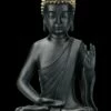 Schwarze Buddha Figur Mit Erhobener Hand -FIGUREN Verkäufe 2D FS21817 Schwarze Buddha Figur Sitzend mit erhobener Hand 1 1280x1280