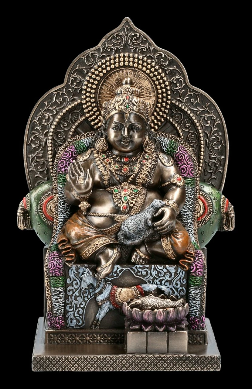 Kubera Figur - Gott Des Wohlstands 4 Kubera Figur - Gott Des Wohlstands – Bild 2