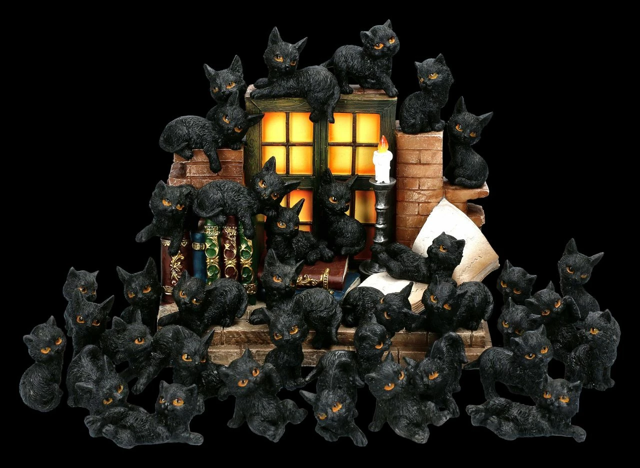 Display Mit 36 Figuren - Hexen Katzen 4 Display Mit 36 Figuren - Hexen Katzen – Bild 2
