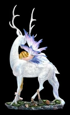 Elfen Figur Schläft Auf Weißem Hirsch -FIGUREN Verkäufe 2D FS22396 Elfen Figur Schl ft auf weissem Hirsch 6 1280x1280