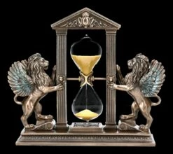 Sanduhr Mit Geflügelten Löwen