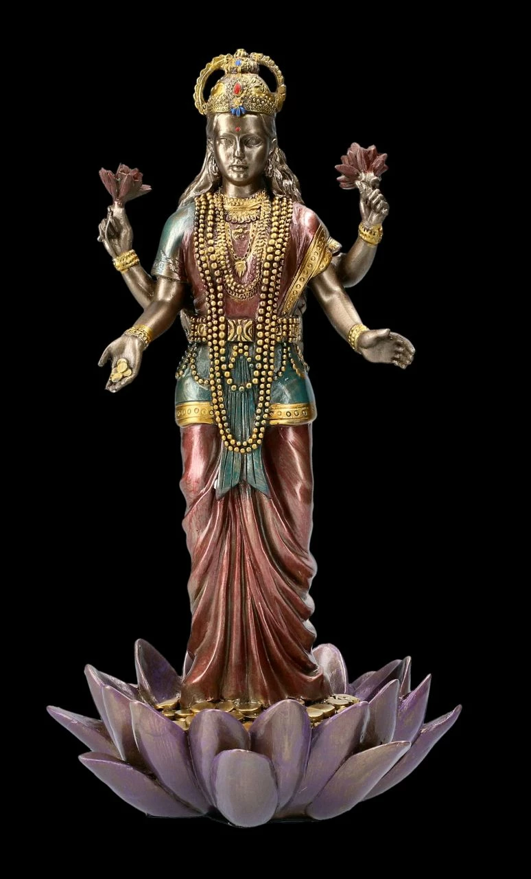 Lakshmi Figur Auf Lotus 3 Lakshmi Figur Auf Lotus