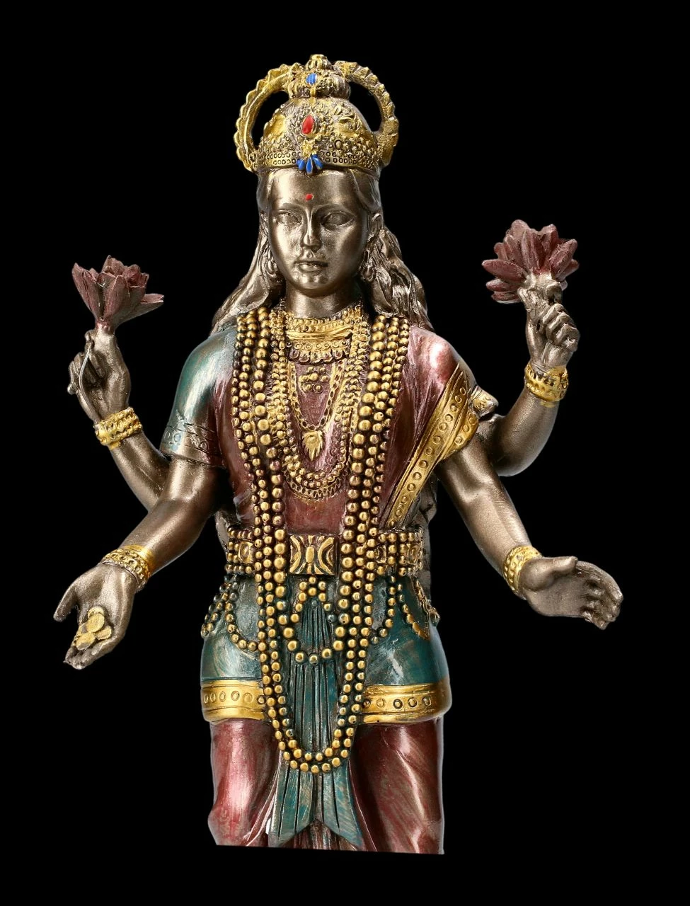 Lakshmi Figur Auf Lotus 9 Lakshmi Figur Auf Lotus – Bild 7