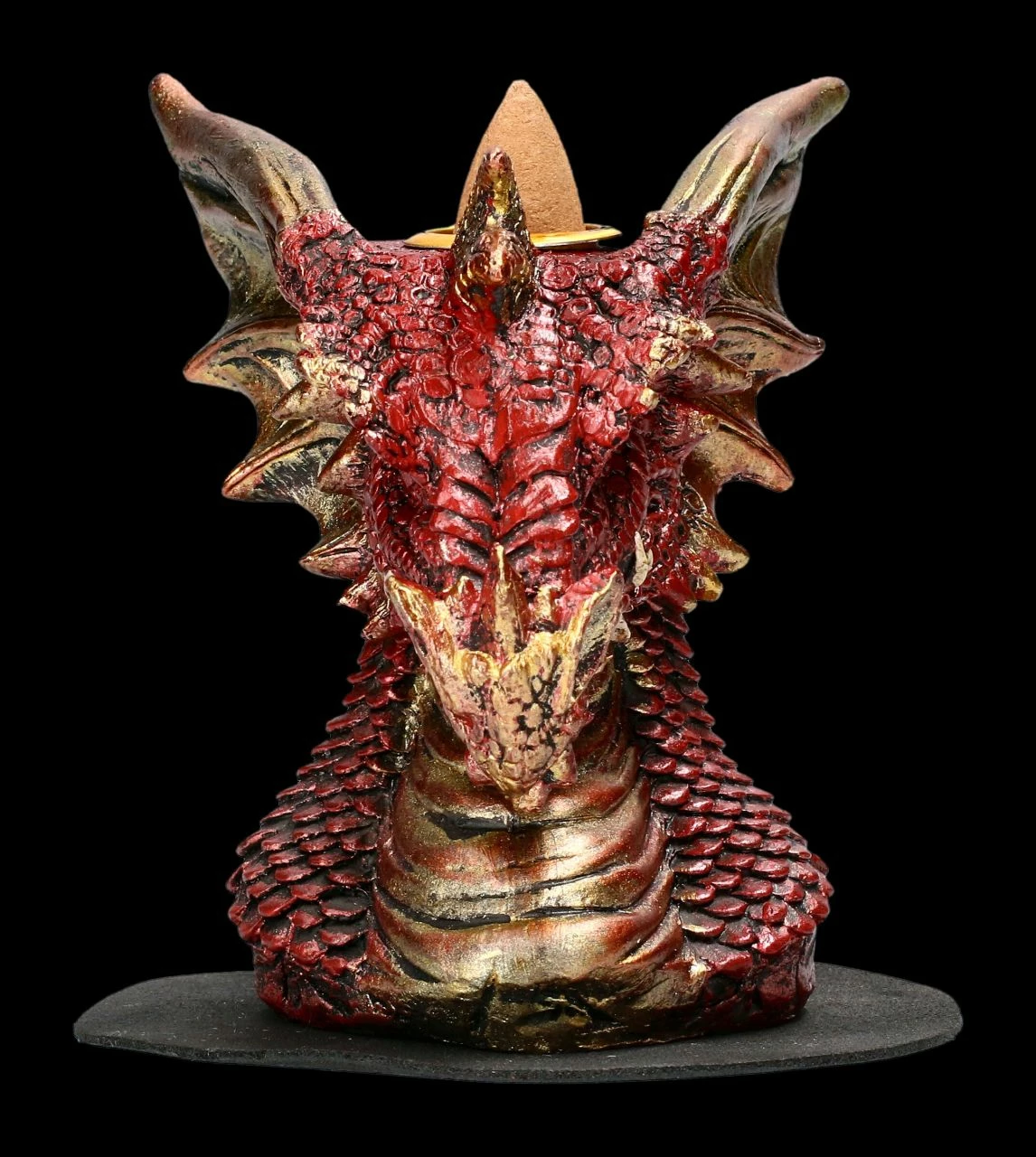 Backflow Räucherhalter - Roter Drachenkopf Klein 5 Backflow Räucherhalter - Roter Drachenkopf Klein – Bild 3