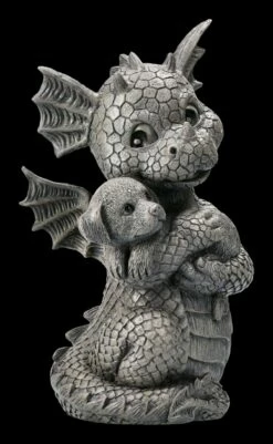 Gartenfigur - Drache Mit Hundewelpe 13 Gartenfigur - Drache Mit Hundewelpe -FIGUREN Verkäufe 2D FS22665 Gartenfigur Drache mit Hundewelpen 5 1280x1280