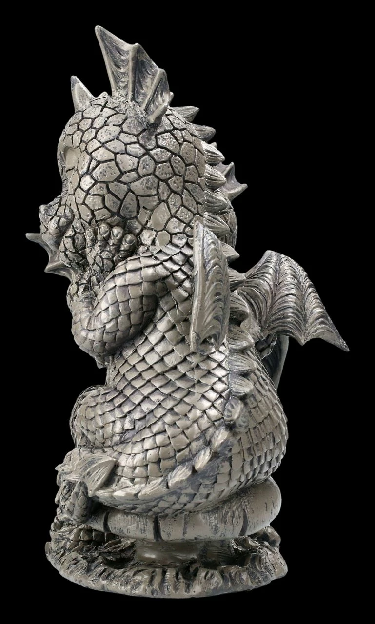 Gartenfigur - Drachen Liebespaar Küsschen 7 Gartenfigur - Drachen Liebespaar Küsschen – Bild 5