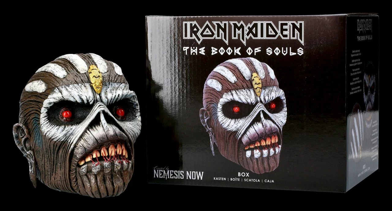 Iron Maiden Zombie Schädel Schatulle - Eddie Book Of Souls 5 Iron Maiden Zombie Schädel Schatulle - Eddie Book Of Souls – Bild 3