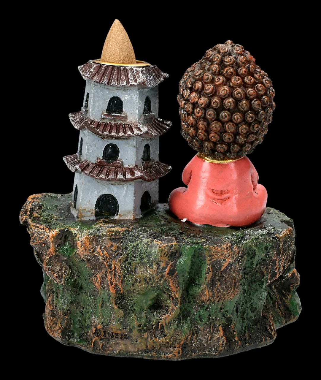 Backflow Räucherkegelhalter - Buddha Zen Tempel 6 Backflow Räucherkegelhalter - Buddha Zen Tempel – Bild 4