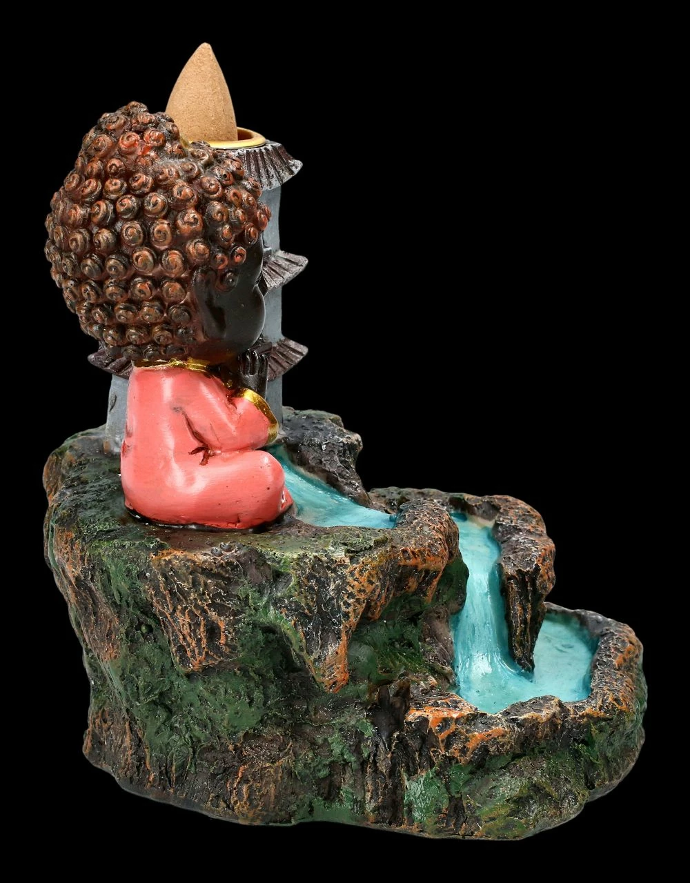 Backflow Räucherkegelhalter - Buddha Zen Tempel 7 Backflow Räucherkegelhalter - Buddha Zen Tempel – Bild 5