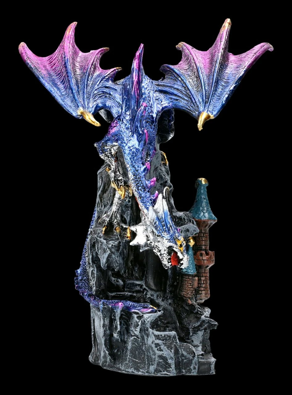 Drachen Figur Auf Burg - Blauer Terror 8 Drachen Figur Auf Burg - Blauer Terror – Bild 6