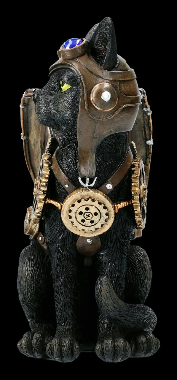 Katzen Figur - Steampunk Feline Flight 6 Katzen Figur - Steampunk Feline Flight – Bild 4